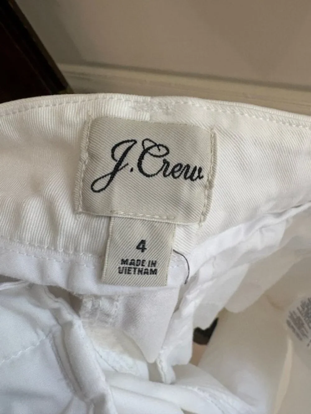 J.Crew White Chino Shorts, Size 4 - Picture 5 of 6